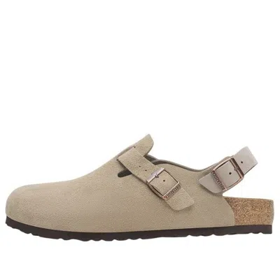 Birkenstock Tokio Taupe Suede Sandals 'taupe' In Neutral