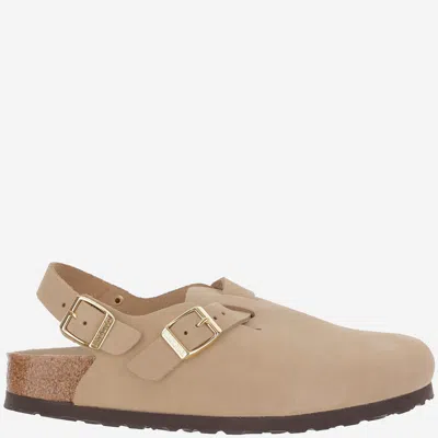 BIRKENSTOCK TOKYO SANDCASTEL LEATHER MULES