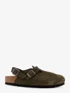 Birkenstock Tokyo Suede Low Sandals In Green