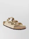 Birkenstock Triple Buckle Cork Sole Sandals In Neutral