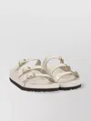 Birkenstock Triple Buckle Open Toe Flat Sole Sandals
