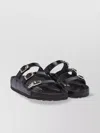 Birkenstock Triple Buckle Open Toe Flat Sole Sandals