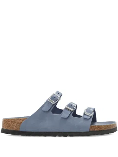 Birkenstock Florida Nubuck Leather Sandals In Brown
