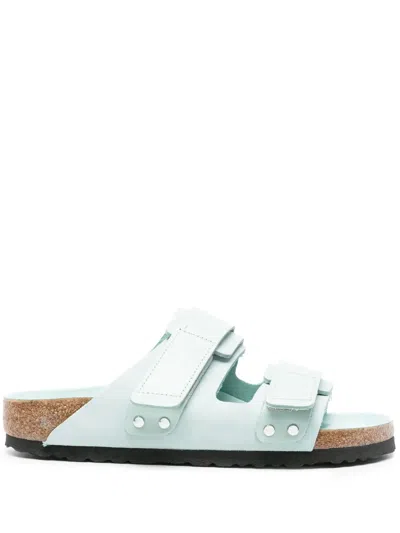 Birkenstock Uji Double Strap Open Toe Sandal In Green