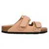 Birkenstock Uji Nubuck Shine Sandals In Beige