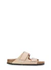 Birkenstock Uji Nubuck Shine Sandals In Pink