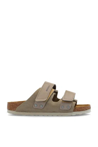 Birkenstock Uji Slides In Grey