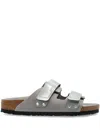 Birkenstock Uji Double Velcro-straps Sandals In Grey