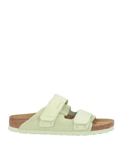 Birkenstock Uji Woman Sandals Light Green Size 7 Leather