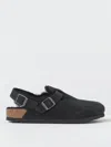 Birkenstock Tokio Buckle Detailed Slip-on Slippers In Black