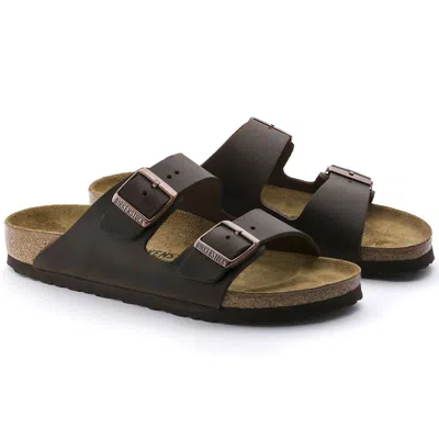 Birkenstock Unisex Arizona Sandal In Habana Leather In Multi