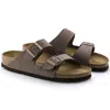Birkenstock Unisex Arizona Sandal In Mocha Birkibuc In Brown