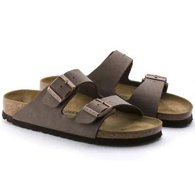 Birkenstock Unisex Arizona Sandal In Mocha Birkibuc In Brown