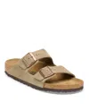 Birkenstock Arizona Soft Slide Sandal In Gray