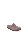 Birkenstock Unisex Boston Kid Suede Leather Clogs - Toddler, Little Kid In Purple