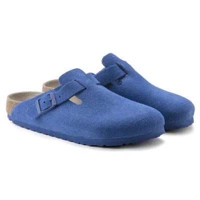 Birkenstock Unisex Boston Suede In Navy