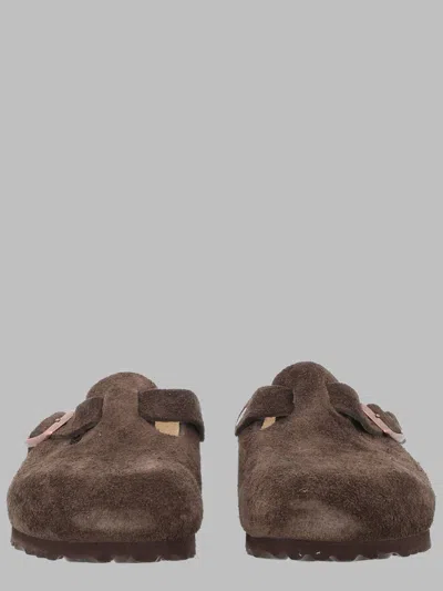 Birkenstock Unisex Cork Footbed Sandals In Purple