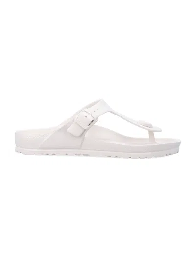 Birkenstock Unisex Flat Shoes - Summer Style Essentials In Eggshell