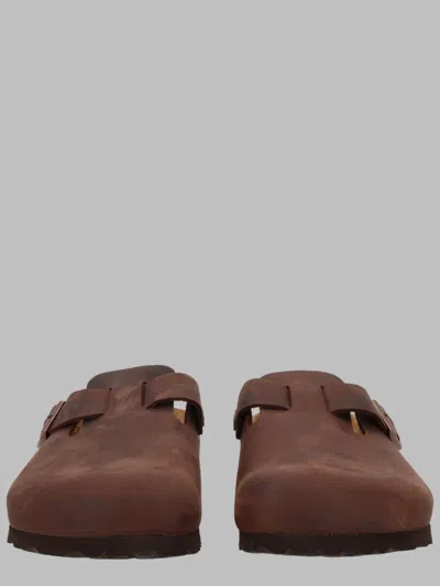 Birkenstock Unisex Suede Footbed Sandals In Animal Print