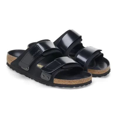 Birkenstock Unisex Uji Sandal In Black Shiny In Multi