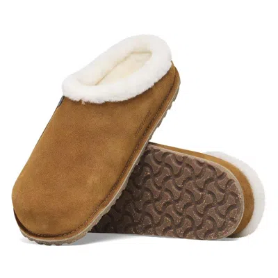 Birkenstock Unisex Zermatt Slippers In Mink In Grey