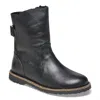 Birkenstock Uppsala Leather Shearling Boots - Regular/wide In Black In Black