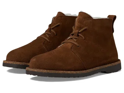 Birkenstock Uppsala Mid Lace-up Shearling - Suede Women's Boots Dark Tea: Eu 37 (us Women's 6-6.5) Regular In Brown
