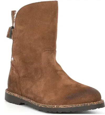 Birkenstock Uppsala Shearling Boot In Dark Tea In Brown