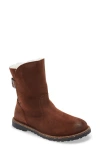 Birkenstock Upsalla Genuine Shearling Boot In Espresso/natural