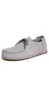 Birkenstock Utti Lace Up Deep Blue Loafers Whale Grey In Whale Grey