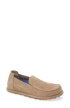 Birkenstock Utti Moc Toe Loafer In Gray Taupe