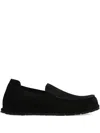 Birkenstock Utti Shearling Suede Loafers In Black