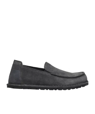 Birkenstock Utti Slip On Suede Leather In Gray