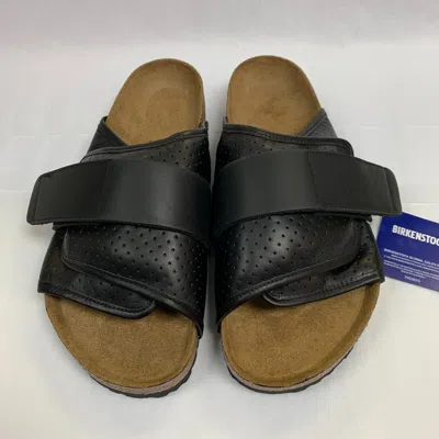 Pre-owned Birkenstock W/ Box Kyoto Padded Puff Pack Black Leather Regular Select Size