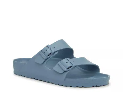 Birkenstock Wide Width Arizona Essentials Eva Slide Sandal In Blue