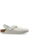 Birkenstock Round-headed Sandals In Antique White