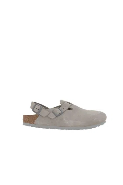 Birkenstock Leather Sandals In Stone Coin