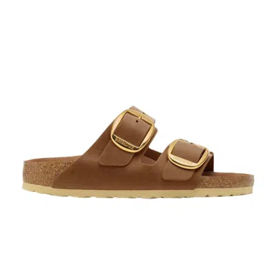 Pre-owned Birkenstock Wmns Arizona Big Buckle Oiled Leather Narrow 'cognac' | Brown | Women's Size 36