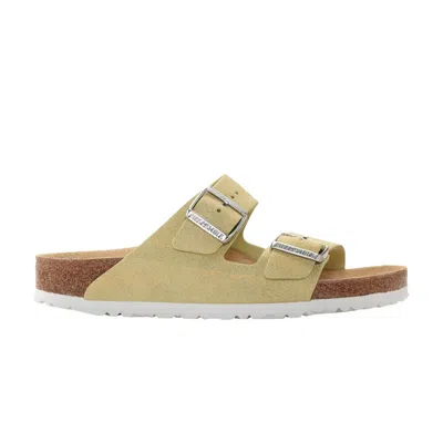 Pre-owned Birkenstock Wmns Arizona Vl Shimmering Narrow 'popcorn' | Yellow | Women's Size 37