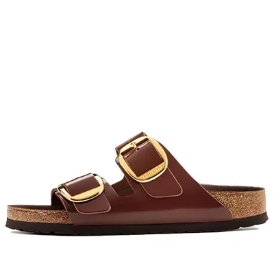 Birkenstock (wmns)  Arizona Big Buckle Natural Leather Patent 'clay Dark Brown'