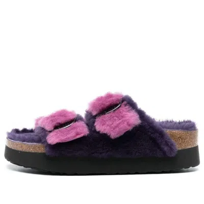 Birkenstock (wmns)  Arizona Big Buckle Pap Fur ' Purple Orchid/dark Berry'