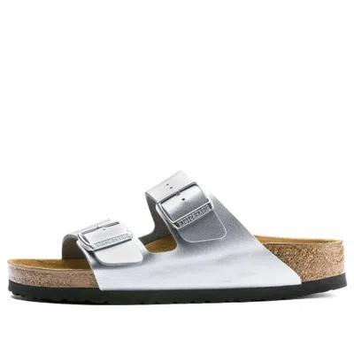 Birkenstock Women's Arizona Birko-flor Sandals From Finish Line In Silver