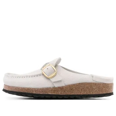 Birkenstock (wmns)  Buckley Suede Leather Embossed Corduroy Narrow Fit 'antique White'