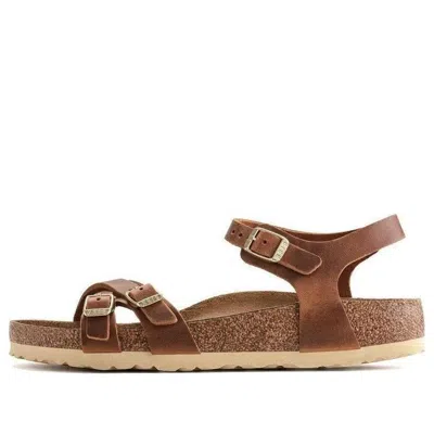 Birkenstock (wmns)  Kumba Oiled Leather Narrow Fit 'cognac' In Brown
