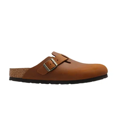 Pre-owned Birkenstock Wmns Boston Oiled Leather 'cognac' | Brown | Women's Size 39