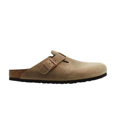 Pre-owned Birkenstock Wmns Boston Oiled Leather 'tobacco Brown' | Women's Size 40