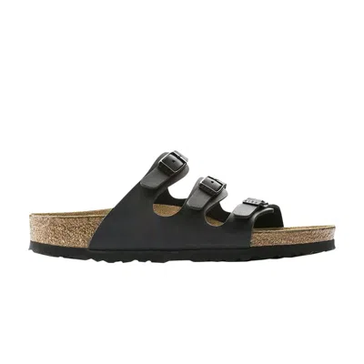 Pre-owned Birkenstock Wmns Florida Soft Footbed Birko-flor 'black' | Women's Size 39