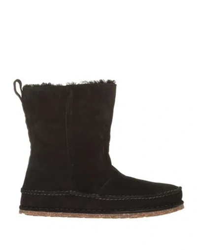 Birkenstock Woman Ankle Boots Black Size 9 Soft Leather