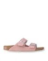 Birkenstock Woman Sandals Antique Rose Size 10 Soft Leather In Pink