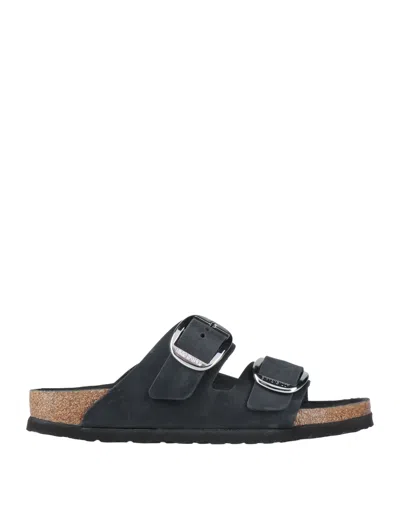 Birkenstock Leather Sandals In Black